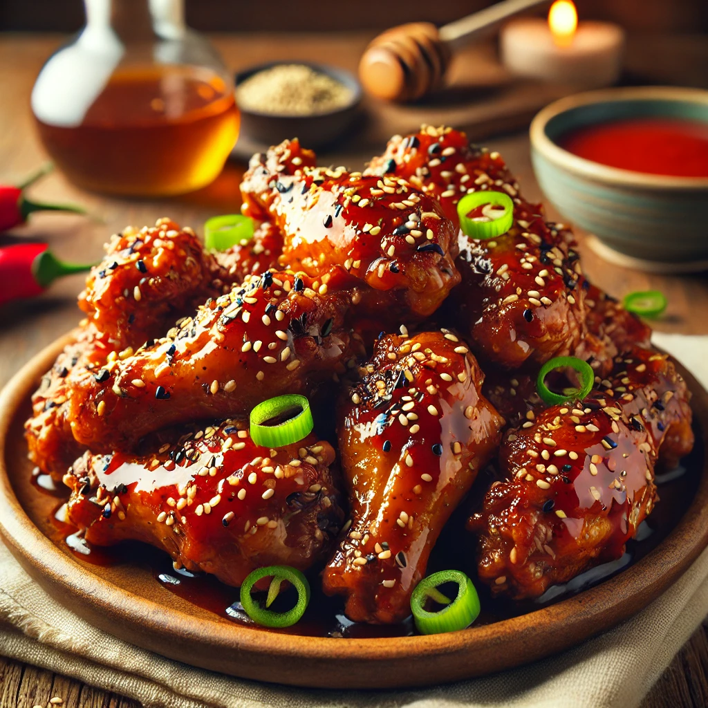 Sweet & Spicy Glazed Chicken Wings