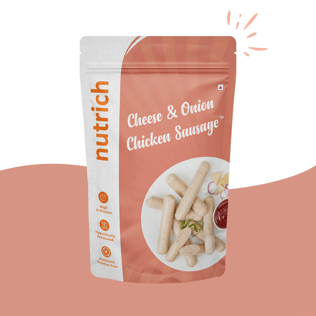 Cheese and Onion Chicken Sausage